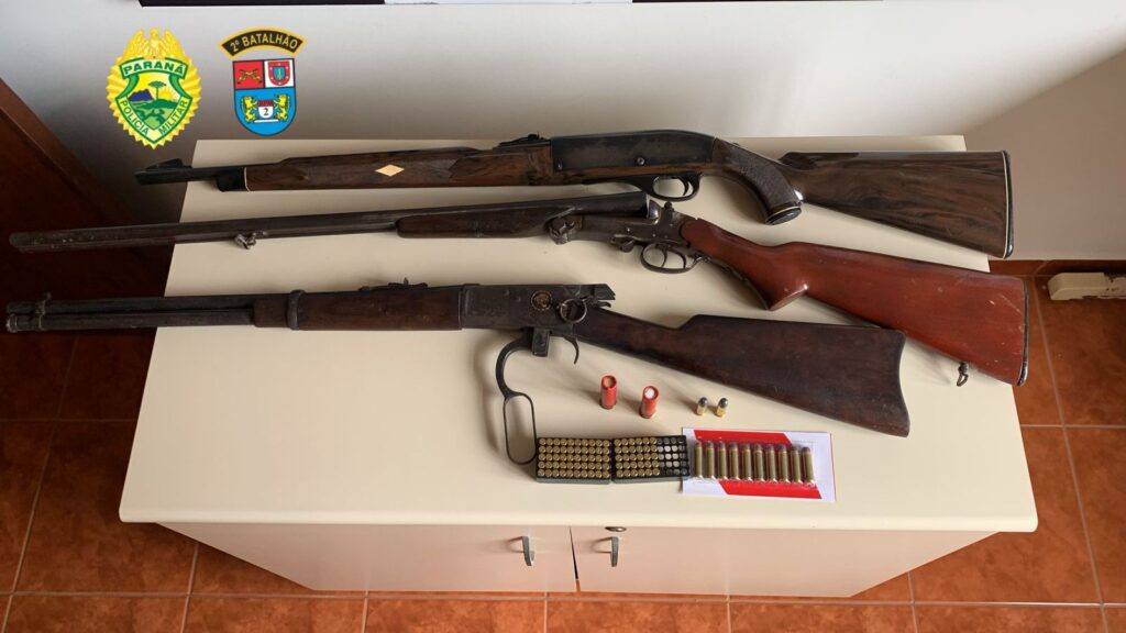 Operação CONJUNTA apreende três armas de fogo em Carlópolis