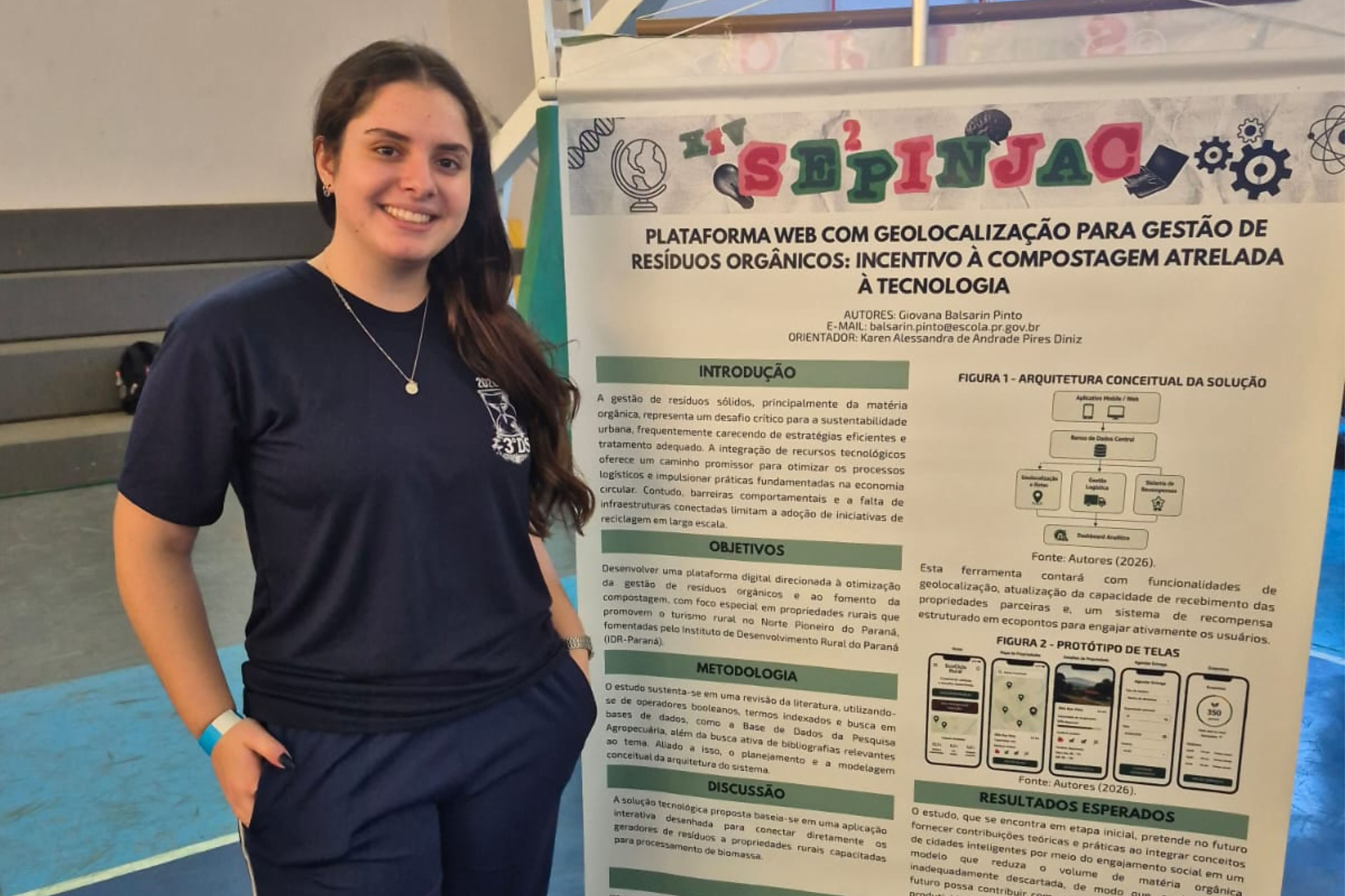 Estudante de Ribeirão Claro cria projeto que liga lixo orgânico ao turismo rural