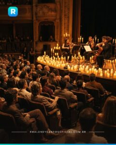 Santo Antônio recebe concerto de rock à luz de centenas de VELAS