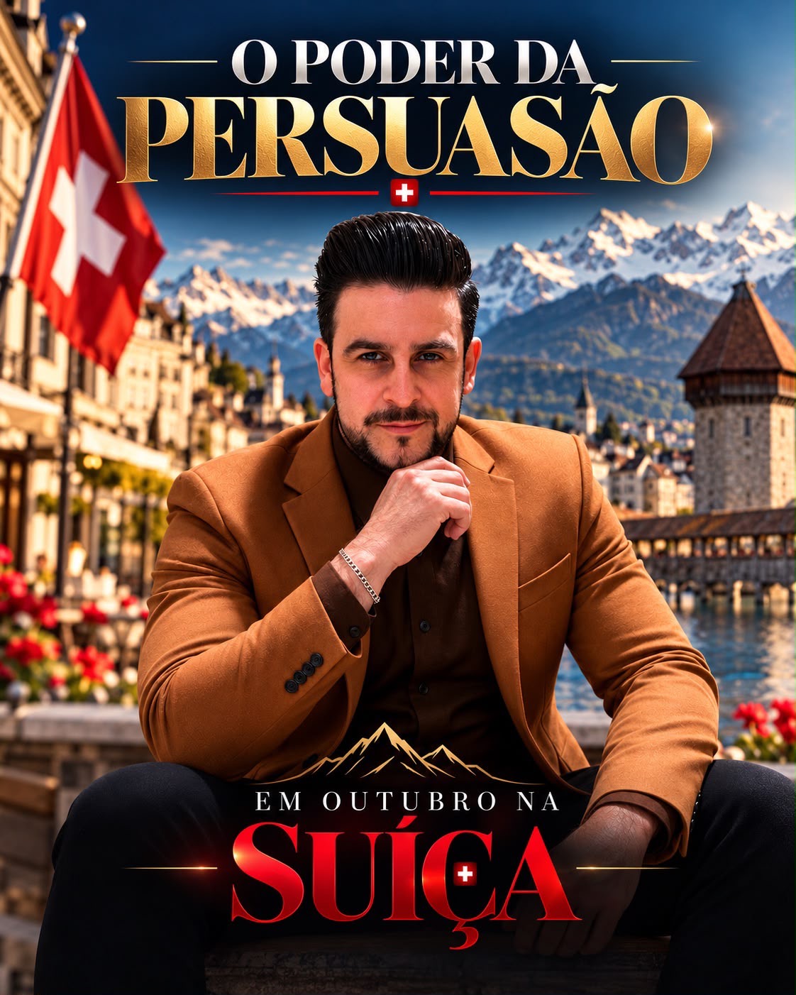 Ilusionista de Wenceslau Braz apresenta palestra na Suíça