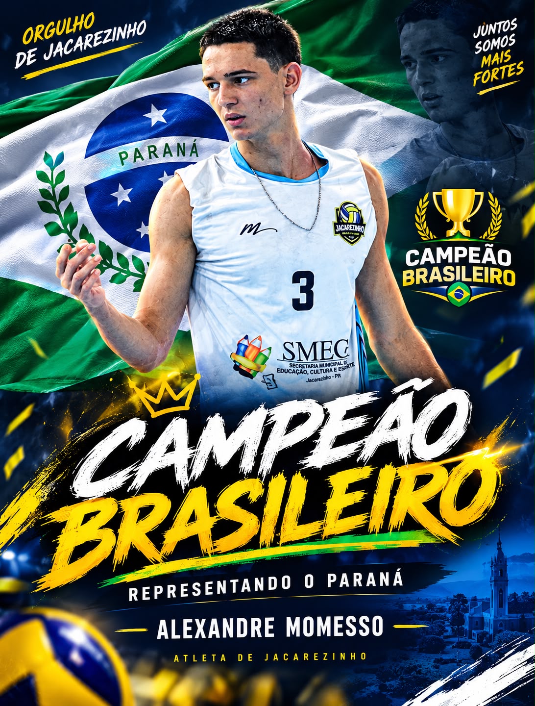 Jacarezinho ganha projeção nacional com conquistas no vôlei de base