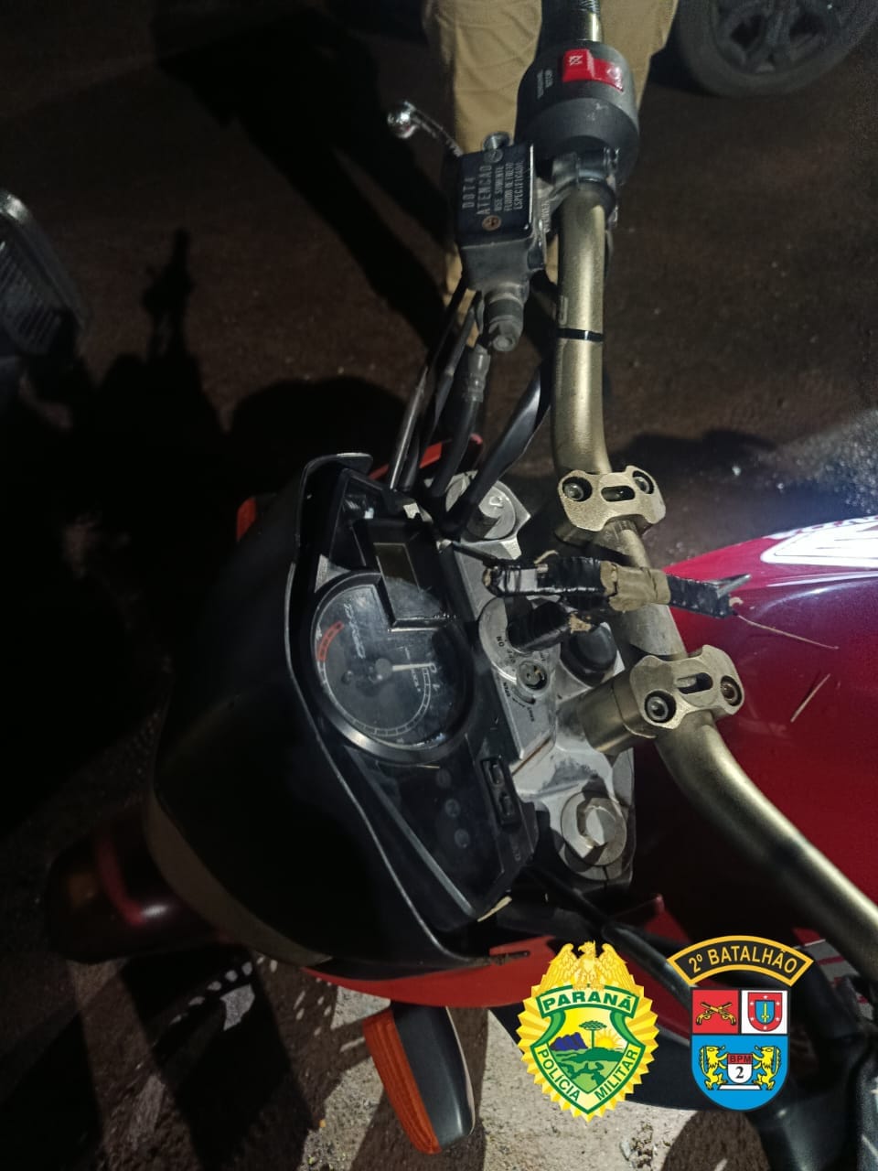 PM recupera moto furtada e prende homem em Santo Antônio da Platina