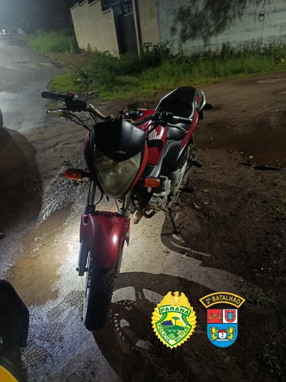 PM recupera moto furtada e prende homem em Santo Antônio da Platina