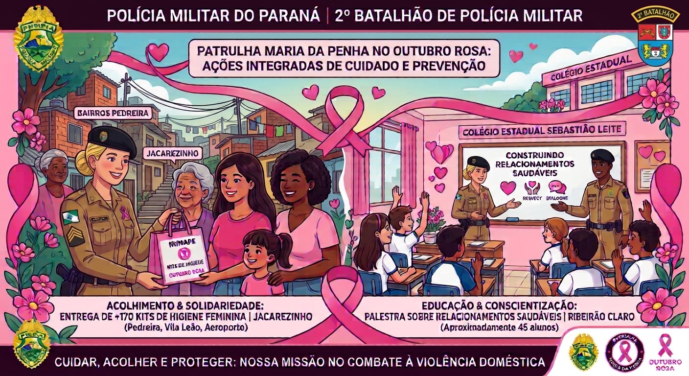 Patrulha Maria da Penha mobiliza ações no Norte Pioneiro