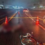 Ciclista morre após atingido por JEEP