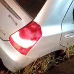 Carro desliza e sai da pista na BR-153: vídeo