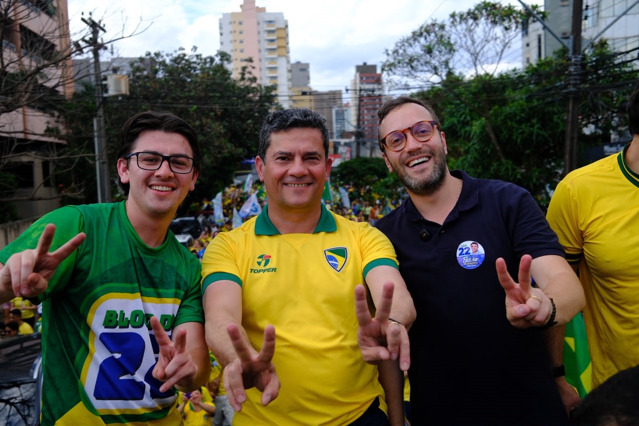 Ato político em Londrina reúne Moro e Filipe Barros em reta final